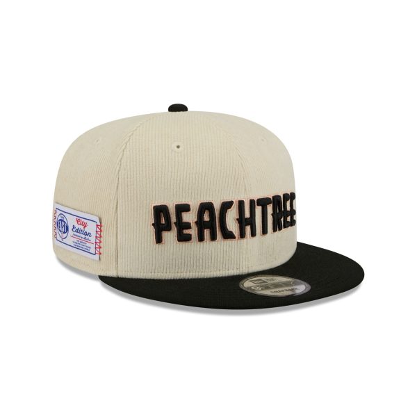 Atlanta Hawks 2025 City Edition Chrome White Corduroy 9FIFTY Snapback Hat