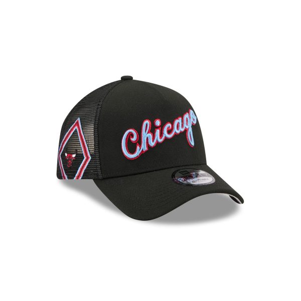 Chicago Bulls 2025 City Edition 9FORTY A-Frame Trucker Hat