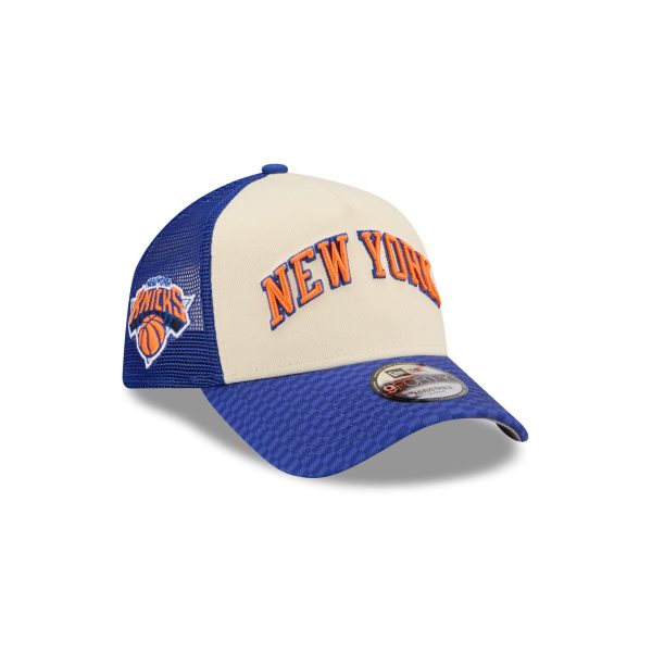 New York Knicks 2025 City Edition 9FORTY A-Frame Trucker Hat