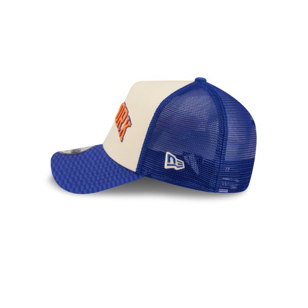 New York Knicks 2025 City Edition 9FORTY A-Frame Trucker Hat
