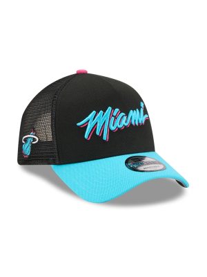 Miami Heat 2025 City Edition 9FORTY A-Frame Trucker Hat