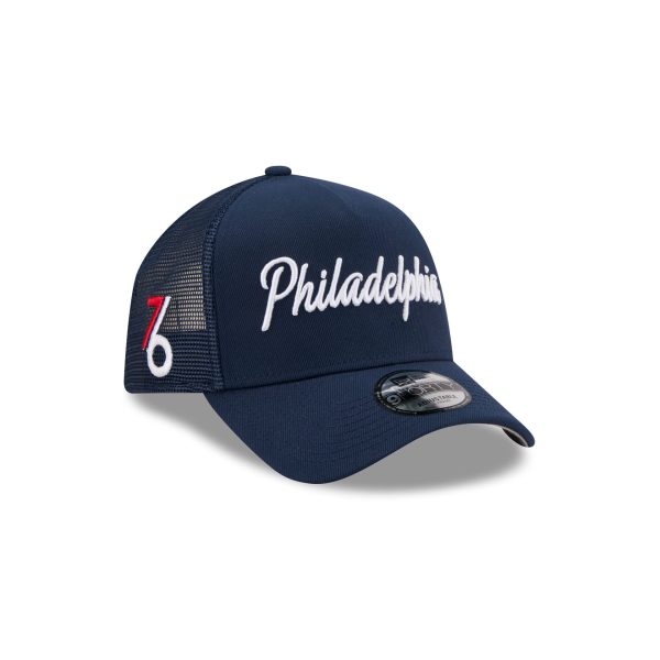 Philadelphia 76ers 2025 City Edition 9FORTY A-Frame Trucker Hat
