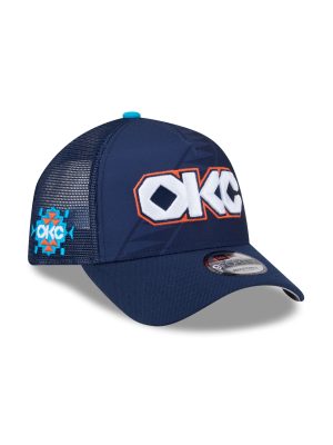 Oklahoma City Thunder 2025 City Edition 9FORTY A-Frame Trucker Hat