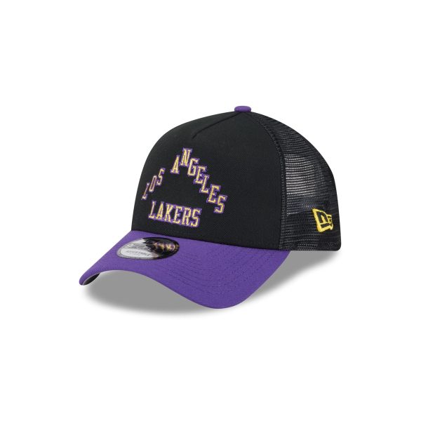 Los Angeles Lakers 2025 City Edition 9FORTY A-Frame Trucker Hat