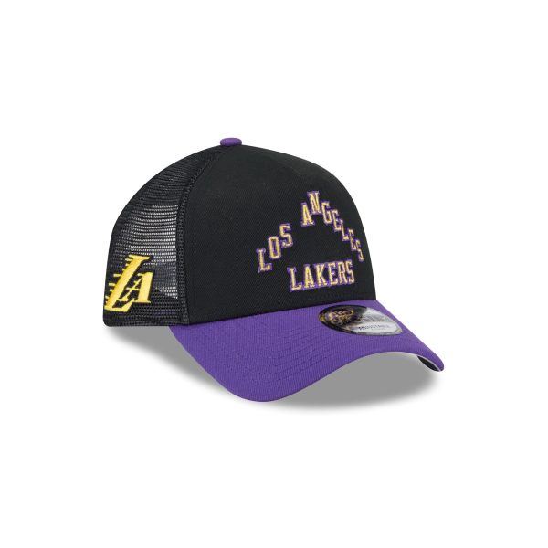 Los Angeles Lakers 2025 City Edition 9FORTY A-Frame Trucker Hat