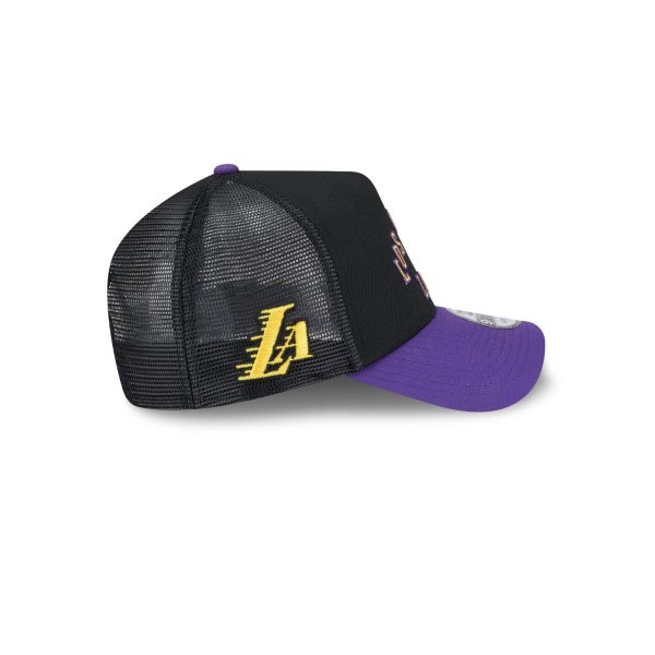 Los Angeles Lakers 2025 City Edition 9FORTY A-Frame Trucker Hat