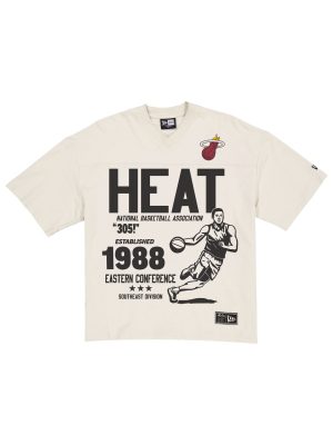 Miami Heat Throwback Prep Stone T-Shirt