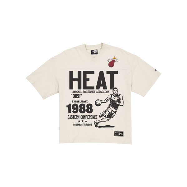 Miami Heat Throwback Prep Stone T-Shirt