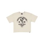 Boston Bruins Throwback Prep Stone Women's Cropped T-Shirt