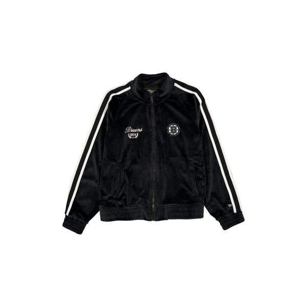 Boston Bruins Throwback Prep Black Women's Track Jacket