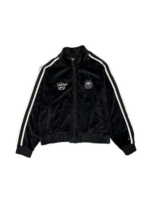 Houston Astros Throwback Prep Black Women's Track Jacket