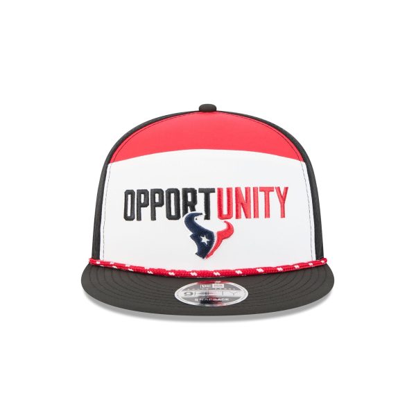 Houston Texans 2025 Inspire Change Split Panel 9FIFTY Snapback Hat