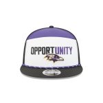 Baltimore Ravens 2025 Inspire Change Split Panel 9FIFTY Snapback Hat
