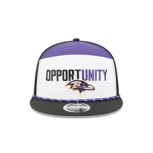 Baltimore Ravens 2025 Inspire Change Split Panel 9FIFTY Snapback Hat