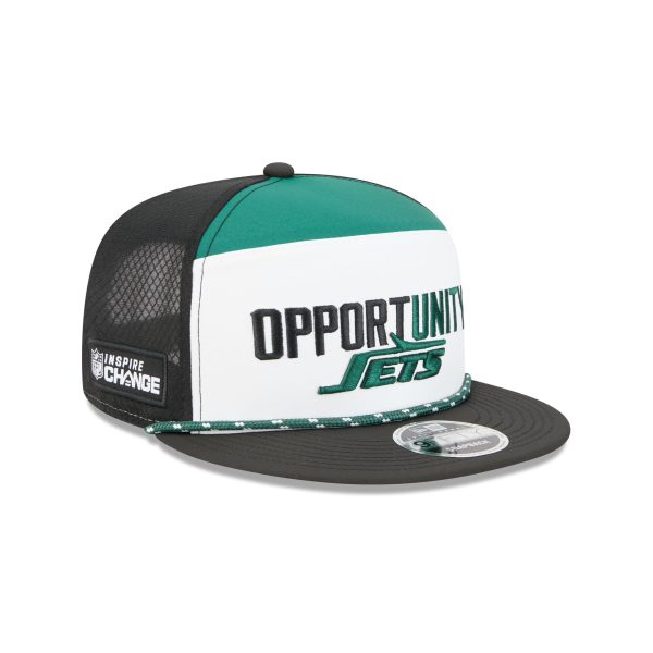 New York Jets 2025 Inspire Change Split Panel 9FIFTY Snapback Hat