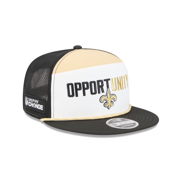 New Orleans Saints 2025 Inspire Change Split Panel 9FIFTY Snapback Hat