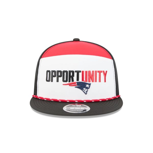 New England Patriots 2025 Inspire Change Split Panel 9FIFTY Snapback Hat