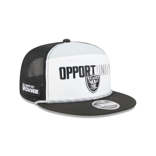 Las Vegas Raiders 2025 Inspire Change Split Panel 9FIFTY Snapback Hat