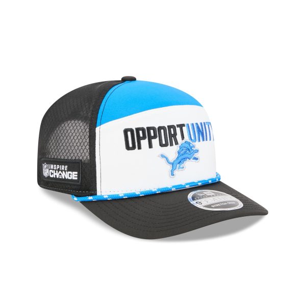 Detroit Lions 2025 Inspire Change Split Panel 9SEVENTY Trucker Hat