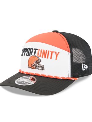 Cleveland Browns 2025 Inspire Change Split Panel 9SEVENTY Trucker Hat