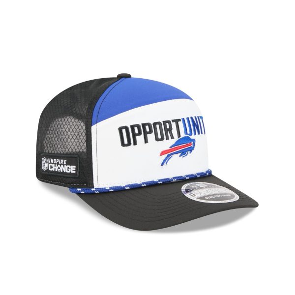 Buffalo Bills 2025 Inspire Change Split Panel 9SEVENTY Trucker Hat