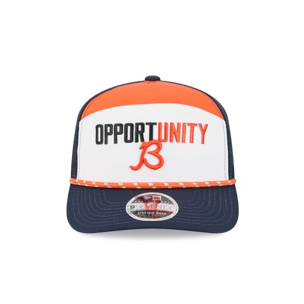 Chicago Bears 2025 Inspire Change Split Panel 9SEVENTY Trucker Hat