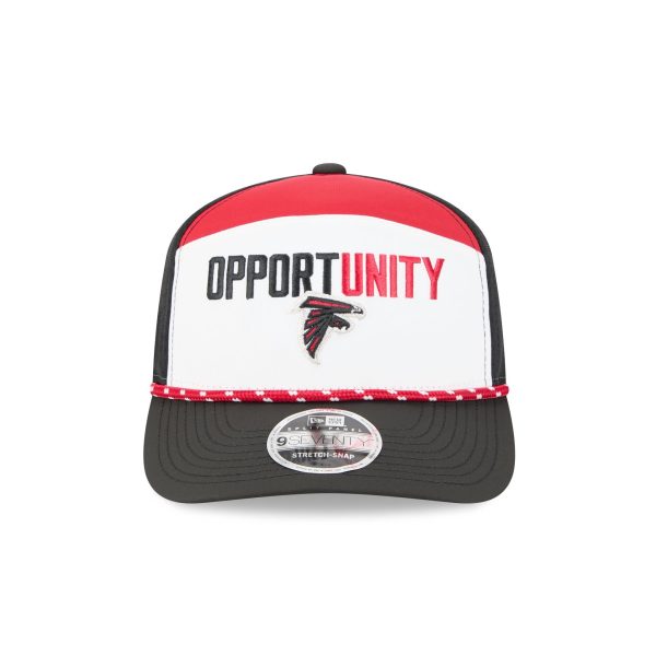 Atlanta Falcons 2025 Inspire Change Split Panel 9SEVENTY Trucker Hat