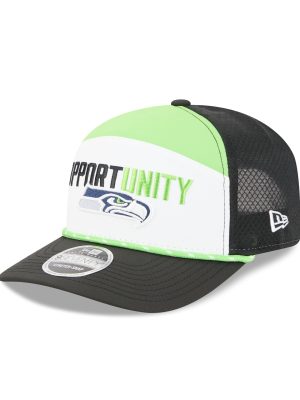 Seattle Seahawks 2025 Inspire Change Split Panel 9SEVENTY Trucker Hat