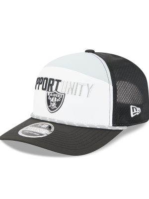 Las Vegas Raiders 2025 Inspire Change Split Panel 9SEVENTY Trucker Hat