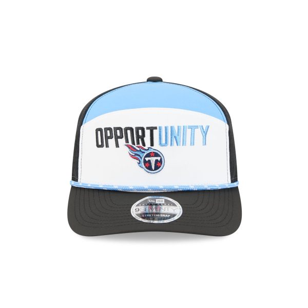 Tennessee Titans 2025 Inspire Change Split Panel 9SEVENTY Trucker Hat