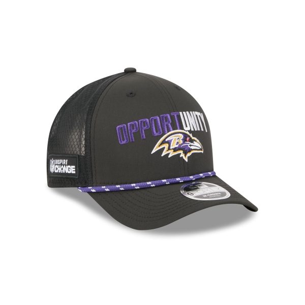 Baltimore Ravens 2025 Inspire Change 9FORTY M-Crown Snapback Hat