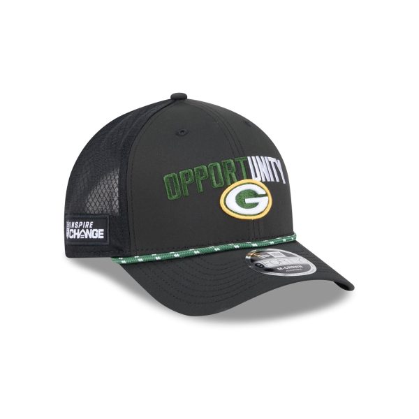Green Bay Packers 2025 Inspire Change 9FORTY M-Crown Snapback Hat