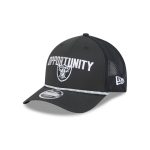 Las Vegas Raiders 2025 Inspire Change 9FORTY M-Crown Snapback Hat