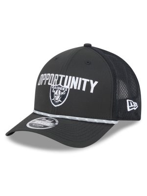Las Vegas Raiders 2025 Inspire Change 9FORTY M-Crown Snapback Hat