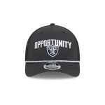 Las Vegas Raiders 2025 Inspire Change 9FORTY M-Crown Snapback Hat