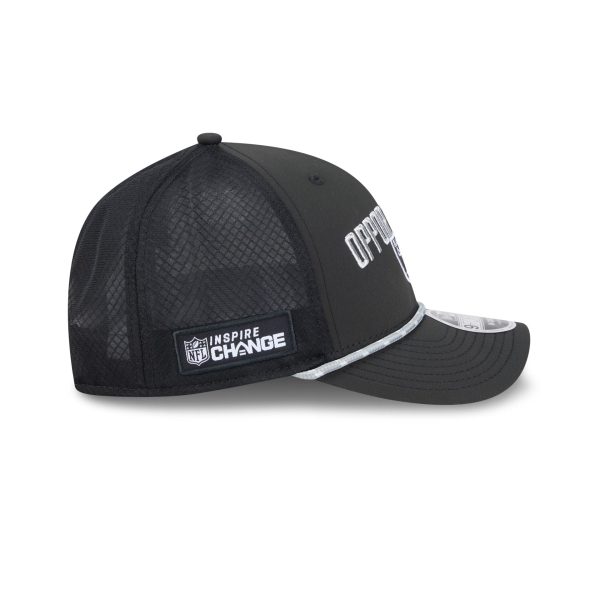 Las Vegas Raiders 2025 Inspire Change 9FORTY M-Crown Snapback Hat