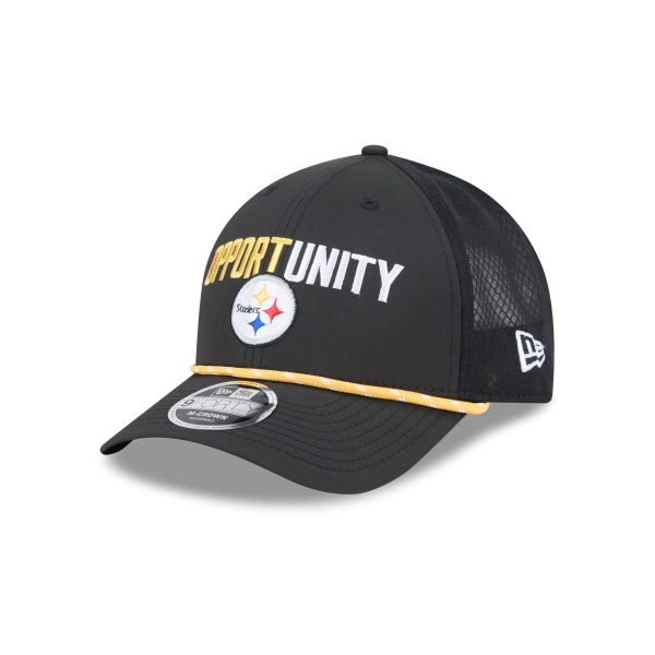 Pittsburgh Steelers 2025 Inspire Change 9FORTY M-Crown Snapback Hat