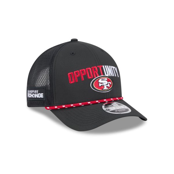 San Francisco 49ers 2025 Inspire Change 9FORTY M-Crown Snapback Hat