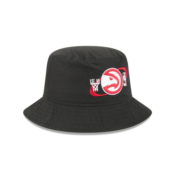 Atlanta Hawks Nylon Logo Bucket Hat