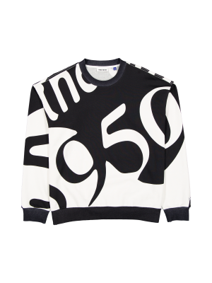 New Era Branded 59FIFTY Splitter Black Crewneck