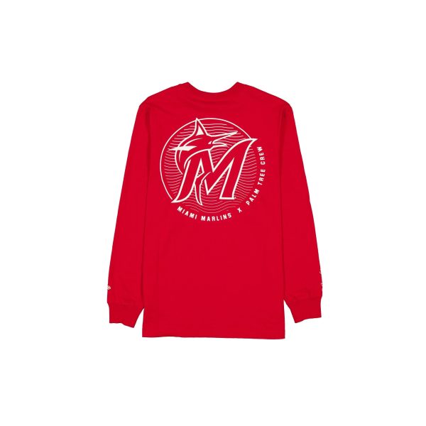 Palm Tree Crew x Miami Marlins Red Long Sleeve T-Shirt