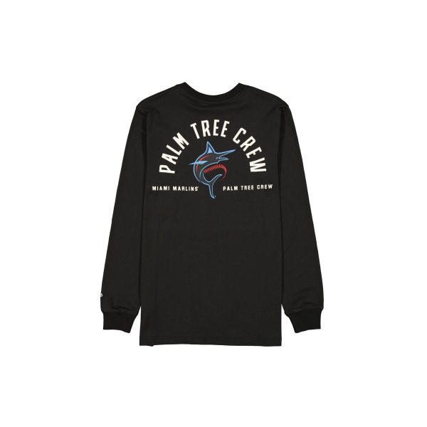 Palm Tree Crew x Miami Marlins Black Long Sleeve T-Shirt