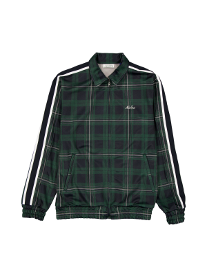New Era Branded Plaid Navy Track Jacket