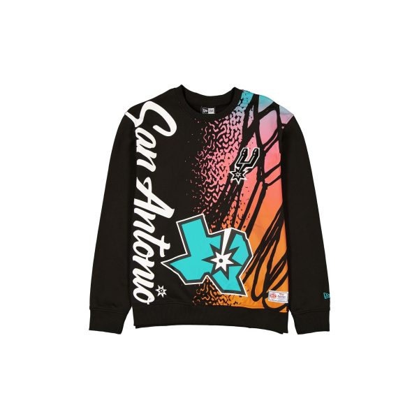 San Antonio Spurs 2025 City Edition Black Crewneck