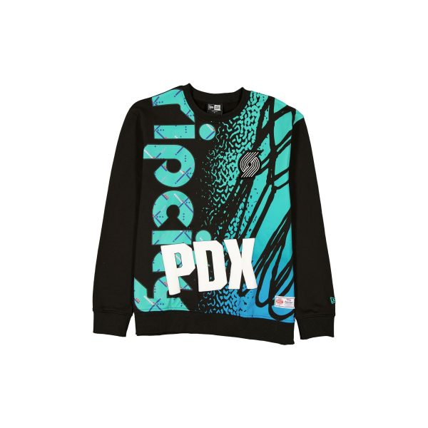 Portland Trail Blazers 2025 City Edition Black Crewneck
