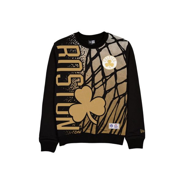 Boston Celtics 2025 City Edition Black Crewneck