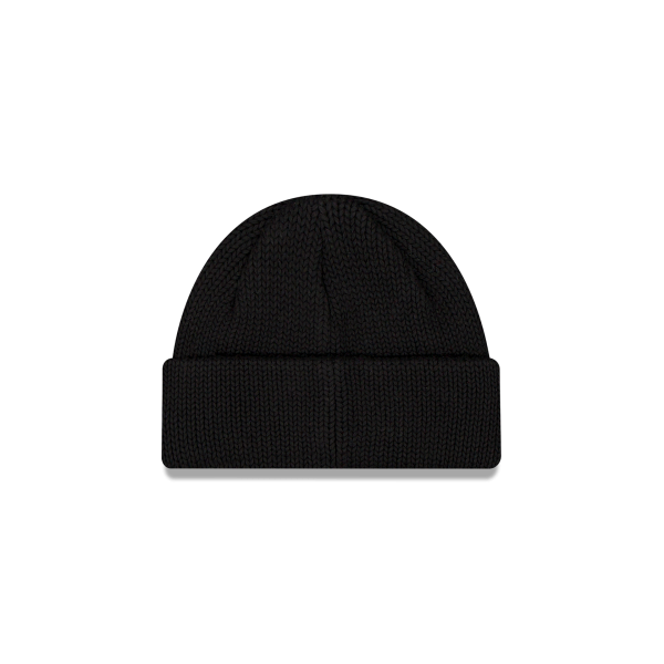 New Era Branded Black Short Knit Beanie Hat