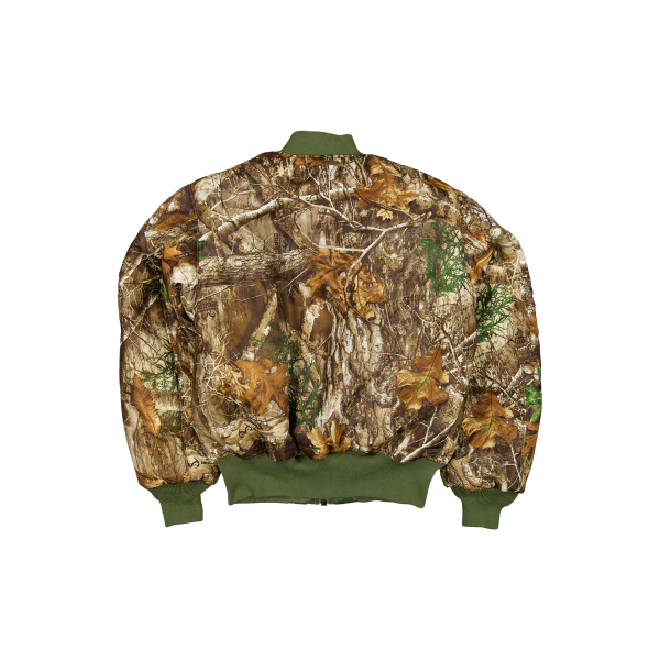 New Era Branded x Realtree® Alpha Industries New Olive Bomber Jacket