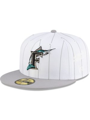 Diet Starts Monday x Miami Marlins Pinstripe 59FIFTY Fitted Hat