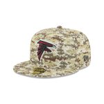 Atlanta Falcons 2025 Salute to Service Fan Gear 59FIFTY Fitted Hat